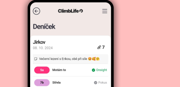 Lezecká aplikace CLIMBLIFE.app